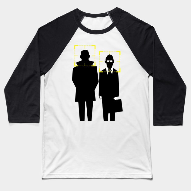 Harold Finch & Mr Reese Baseball T-Shirt by Meta Cortex